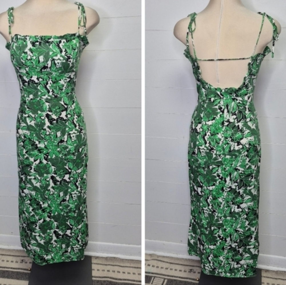 Free People Linen Beach Party Midi Dress BNWOT - Picture 4 of 15